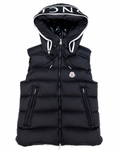 MONK / DUCK DOWN PUFFER HOODED VEST
