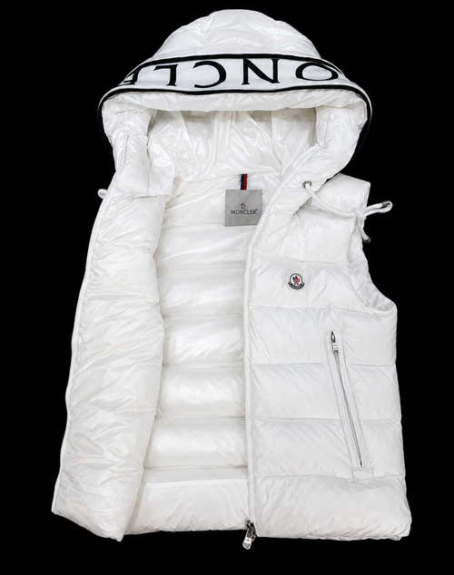 MONK / DUCK DOWN PUFFER HOODED VEST