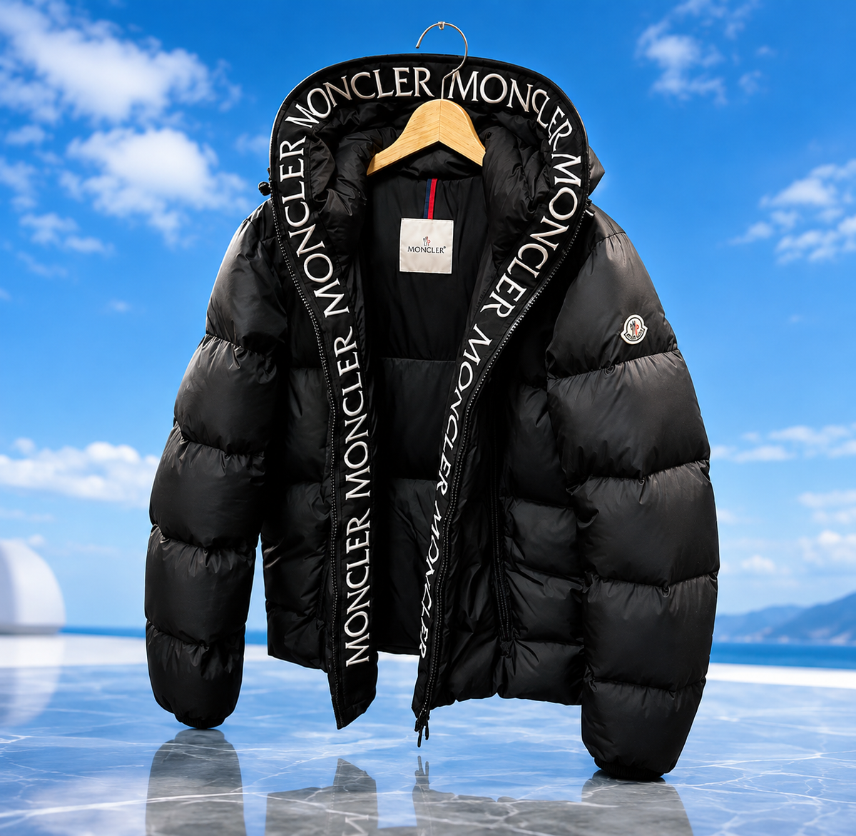 MONK / DUCK DOWN PUFFER HOODED JACKET